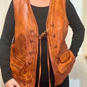 Brand- Sundance Leather Vest.